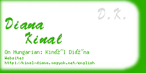 diana kinal business card